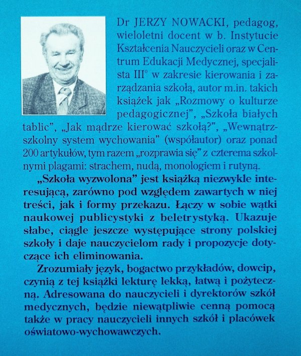 Jerzy Nowacki Szkoła wyzwolona