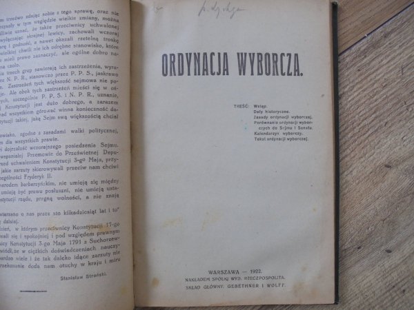 [współoprawne] Konstytucja 17 marca 1921 roku. Ordynacja wyborcza. Aktualne wiadomości o Polsce