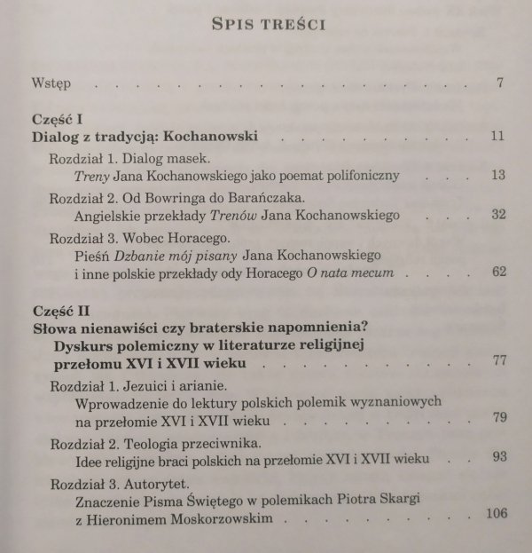 Piotr Wilczek Dyskurs, przekład, interpretacja. Literatura staropolska i jej trwanie we współczesnej kulturze