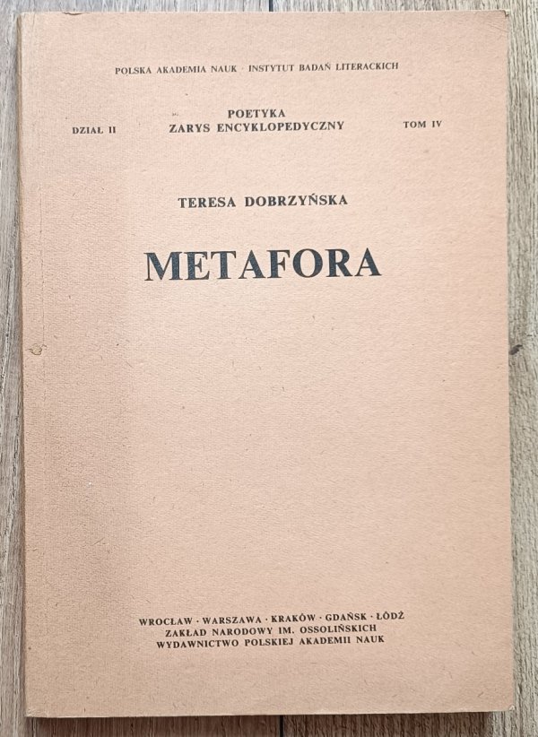 Teresa Dobrzyńska Metafora
