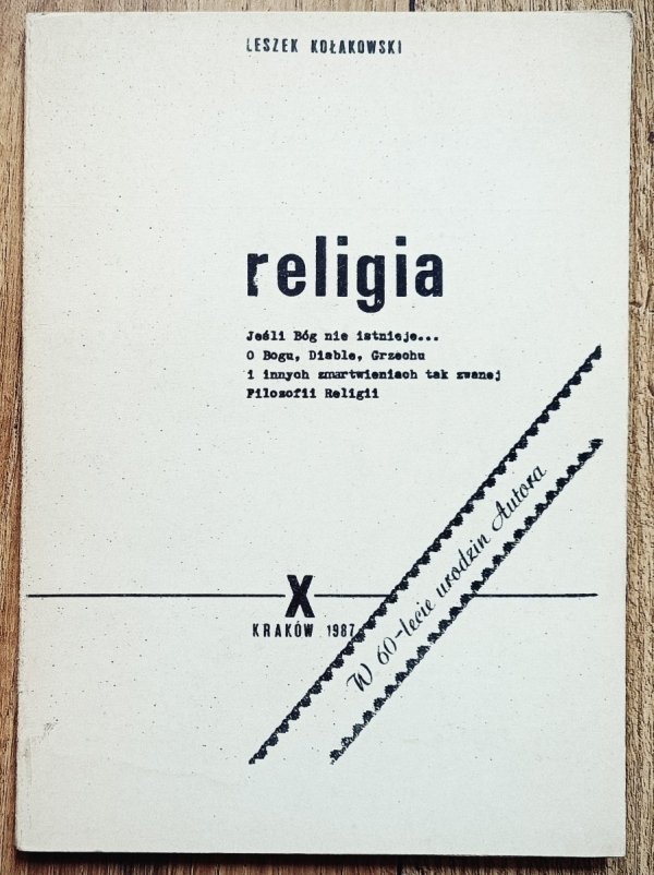 Leszek Kołakowski Religia