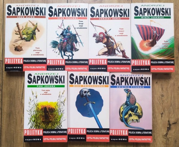 Andrzej Sapkowski Wiedźmin tom 1-7 [wydanie 2001]