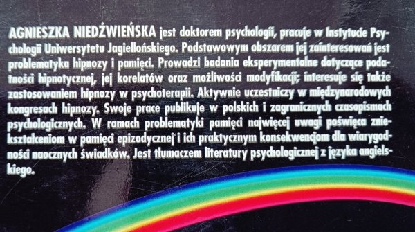 Agnieszka Niedźwieńska Modyfikacja podatności hipnotycznej. Analiza teoretyczna i empiryczna