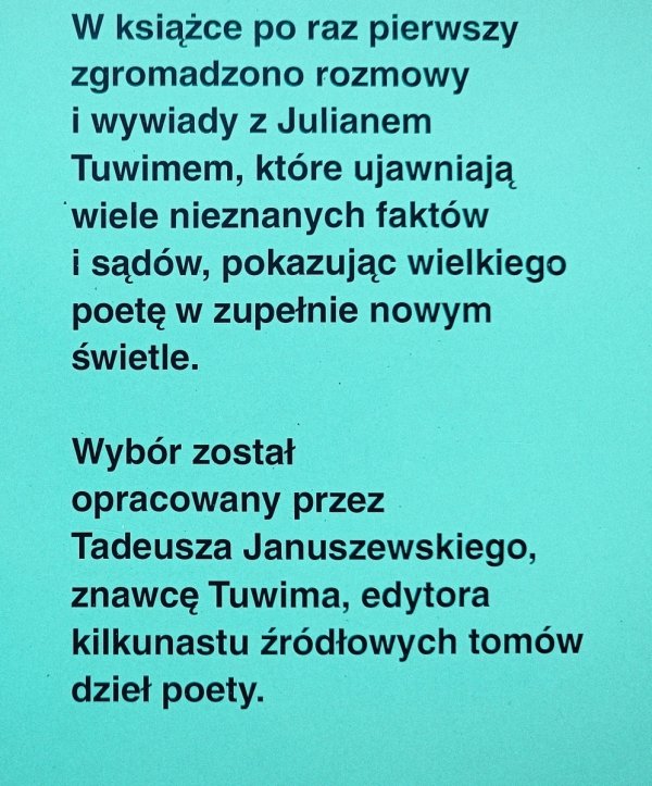 Rozmowy z Tuwimem