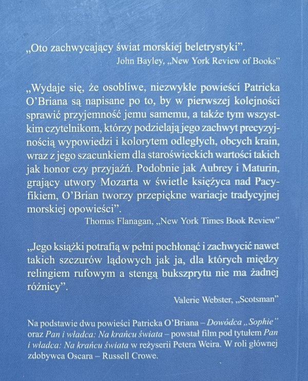 Patrick O'Brian Pan i władca. Na krańcu świata