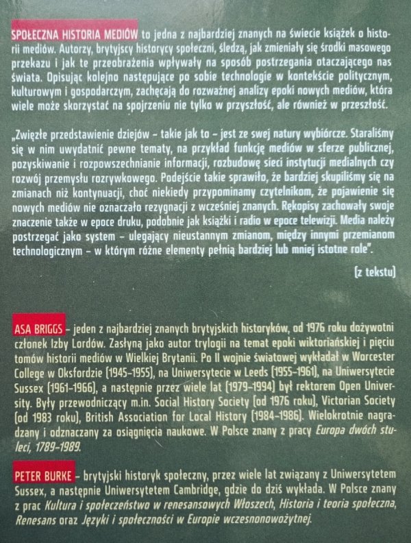 Społeczna historia mediów. Od Gutenberga do Internetu