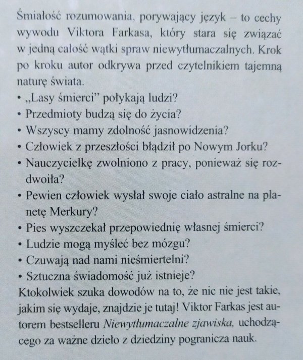 Viktor Farkas Poza granicami wyobraźni