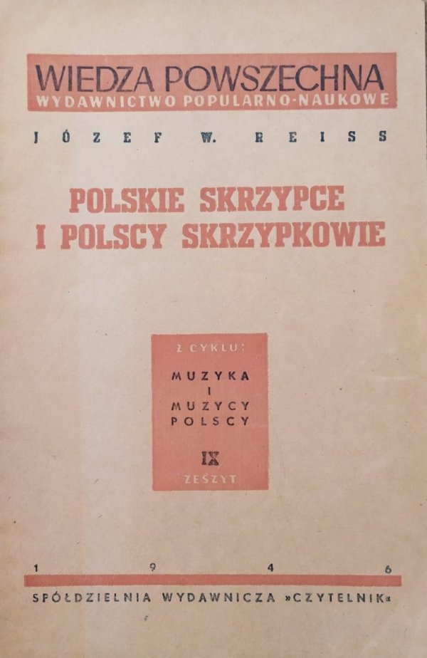 Józef W. Reiss Polskie skrzypce i polscy skrzypkowie