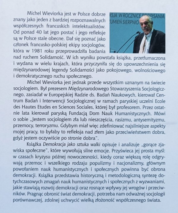 Michel Wieviorka Demokracja jako sztuka walki