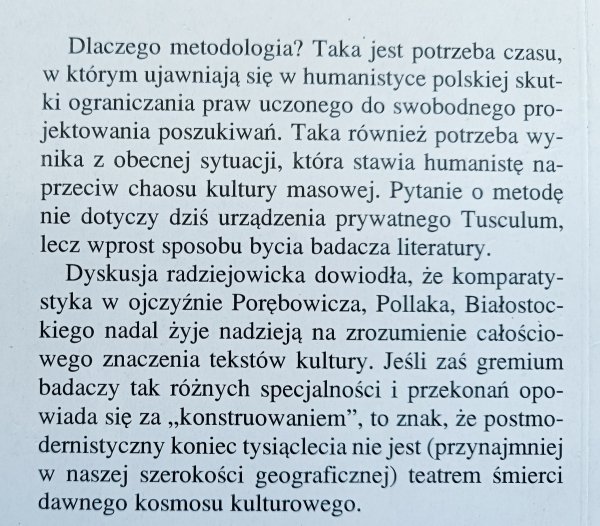 Badania porównawcze. Dyskusja o metodzie