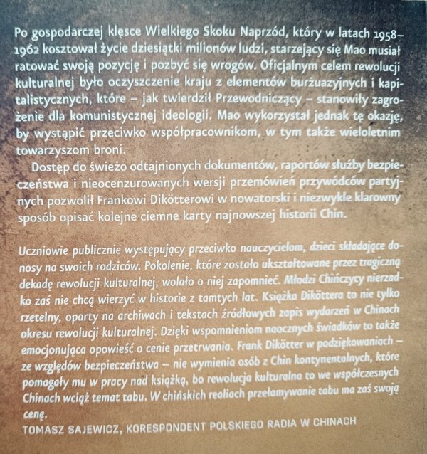 Frank Dikotter Rewolucja kulturalna. Historia narodu 1962-1976