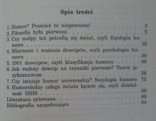 Władysław Chłopicki • O humorze poważnie