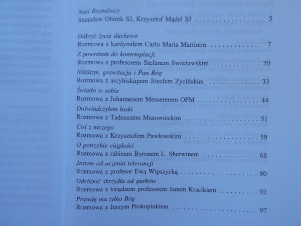 Sezon dialogu. Rozmów dwadzieścia trzy • Martini, Swiezawski, Wipszycka, Prokopiuk, Bauman [Biblioteka życia duchowego]