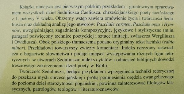 Sadelius Caelius Opera omnia. Dzieła wszystkie