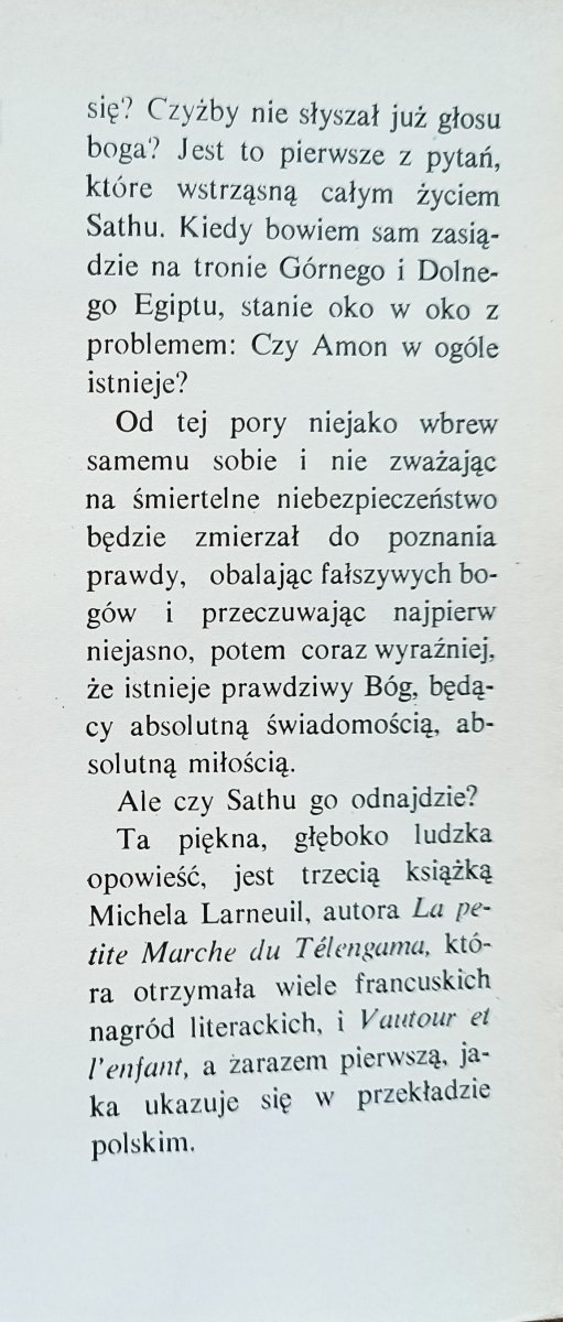 Michel Larneuil Śmierć czarnego posągu