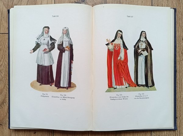 Die alten Trachten der männlichen und weiblichen Orden sowie der geistlichen Mitglieder der ritterlichen Orden