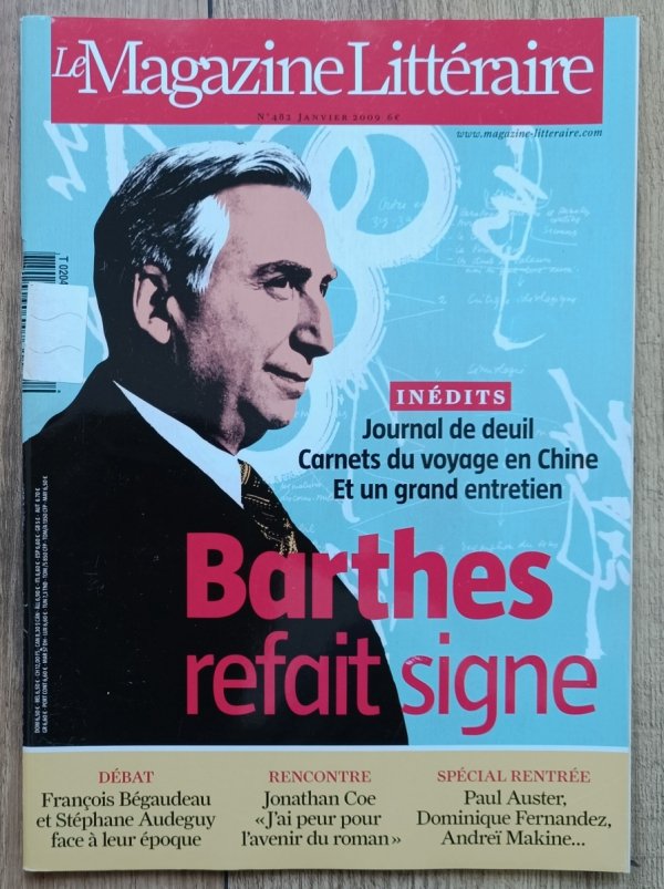 Le Magazine Litteraire 482 2009 Roland Barthes