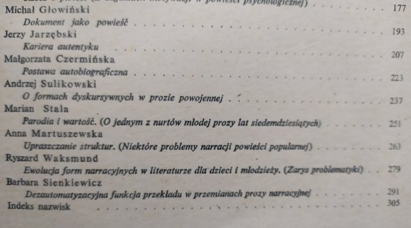 red. Jan Błoński, Janusz Sławiński Studia o narracji