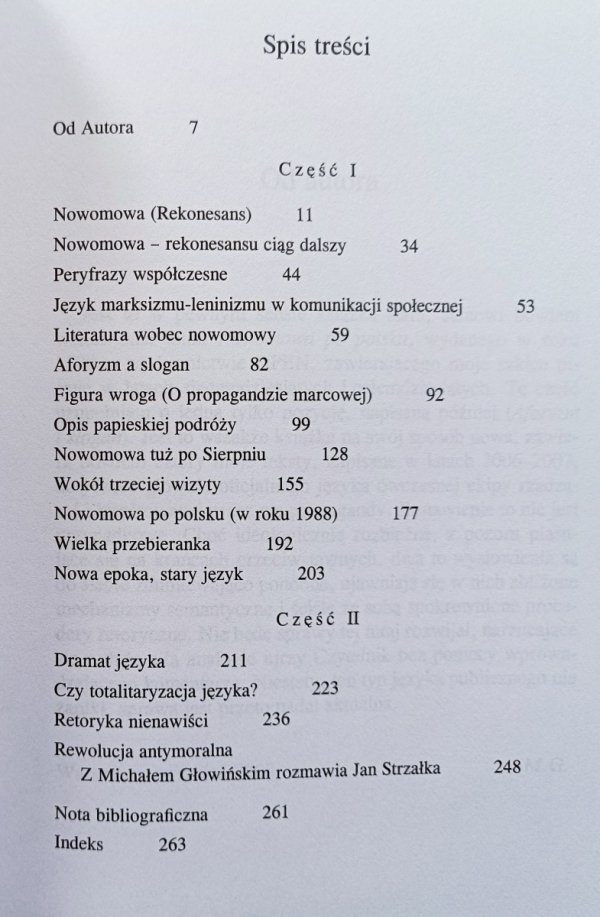 Michał Głowiński Nowomowa i ciągi dalsze