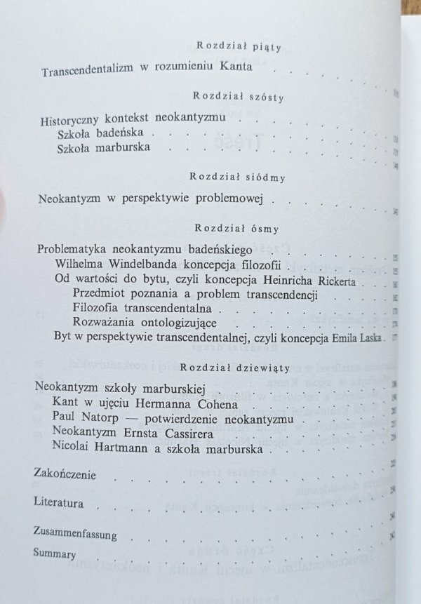 Andrzej J. Noras Kant a neokantyzm badeński i marburski