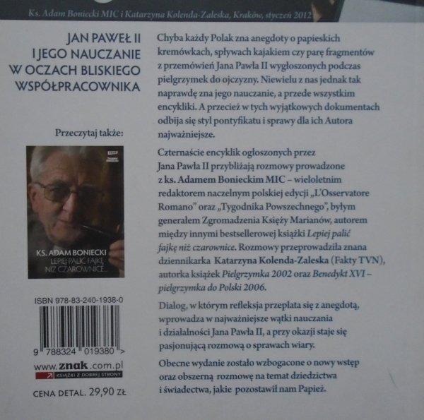 ks. Adam Boniecki • Zrozumieć Papieża. Rozmowy o Janie Pawle II
