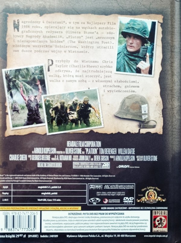 Oliver Stone Pluton DVD