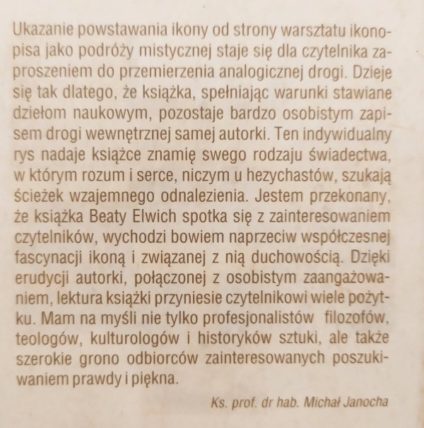 Beata Elwich Ikona. Duchowość i filozofia