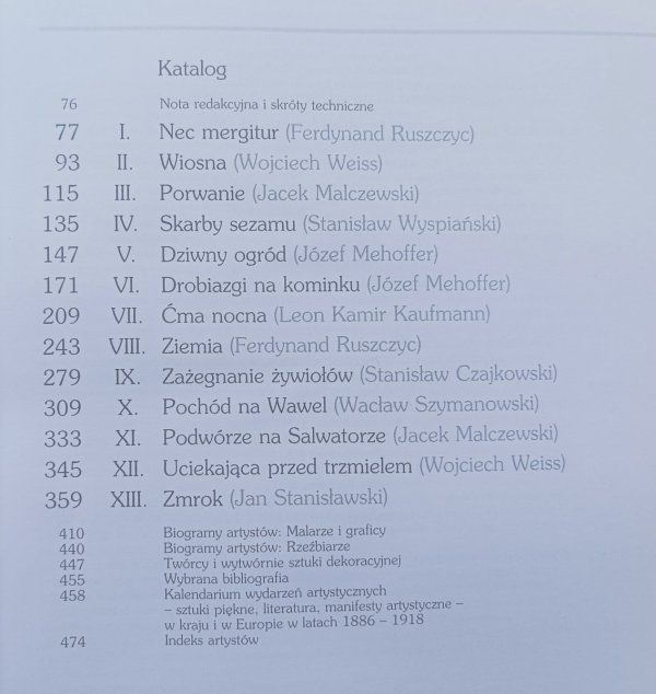 Koniec wieku. Sztuka polskiego modernizmu 1890-1914