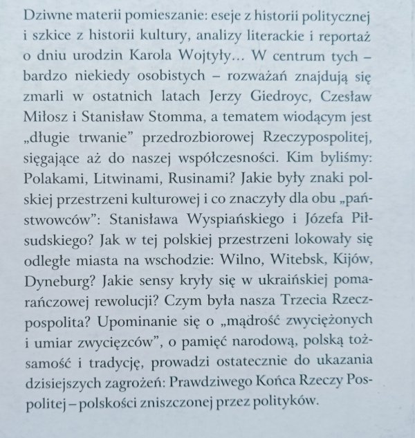 Andrzej Romanowski Prawdziwy koniec Rzeczy Pospolitej