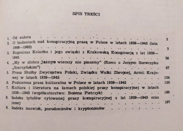 Jerzy Jarowiecki Literatura i prasa w latach okupacji hitlerowskiej