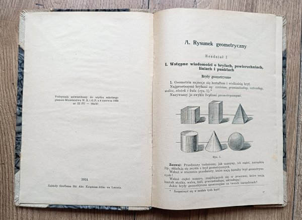 Rysunek zawodowy dla I klasy szkół stolarskich / 1938