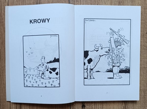 Andrzej Mleczko Zwierzę też człowiek [autograf Andrzeja Mleczki]