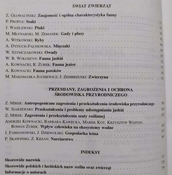 red. Zbigniew Mirek Przyroda Tatrzańskiego Parku Narodowego