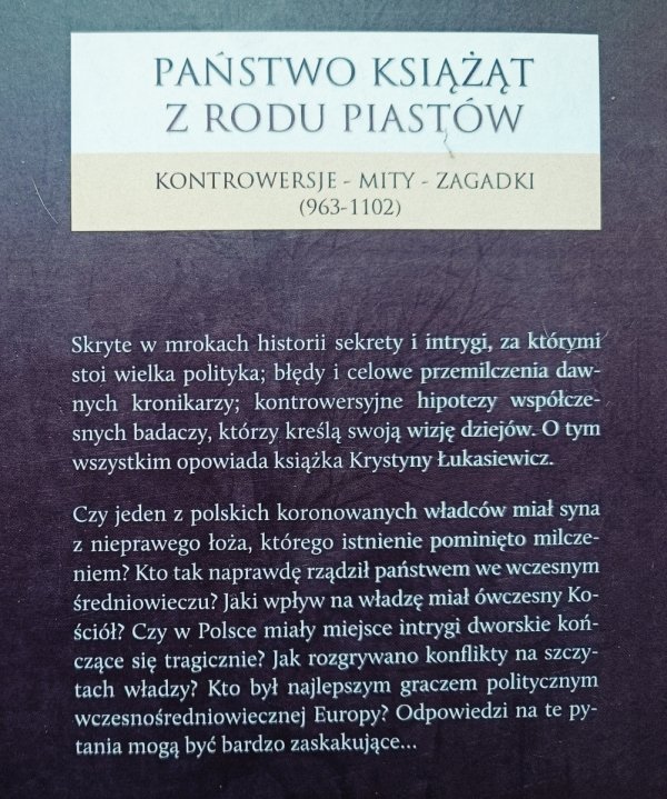 Krystyna Łukasiewicz Państwo książąt z rodu Piastów