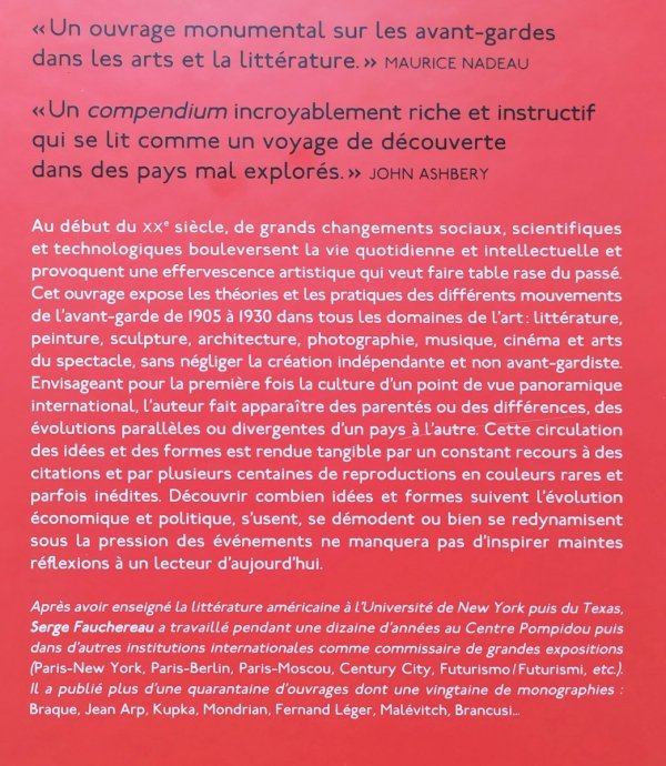 Serge Fauchereau Avant-gardes du XXe siecle: arts &amp; litterature 1905-1930
