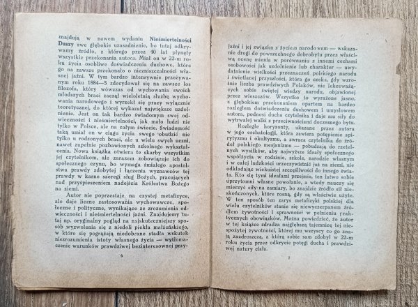 Wincentego Lutosławskiego Nieśmiertelność duszy. Zarys metafizyki polskiej
