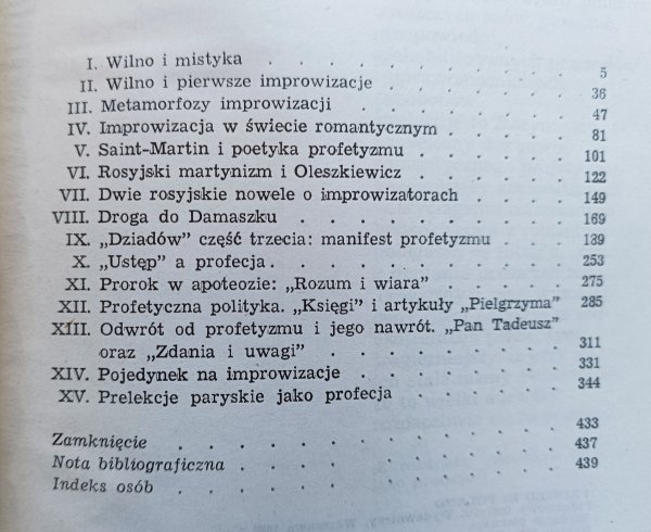 Wiktor Weintraub Poeta i prorok. Rzecz o profetyzmie Mickiewicza