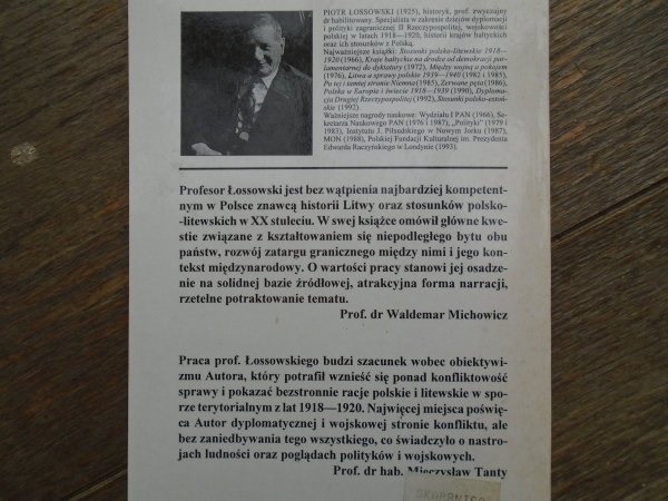 Piotr Łossowski • Konflikt polsko-litewski 1918-1920