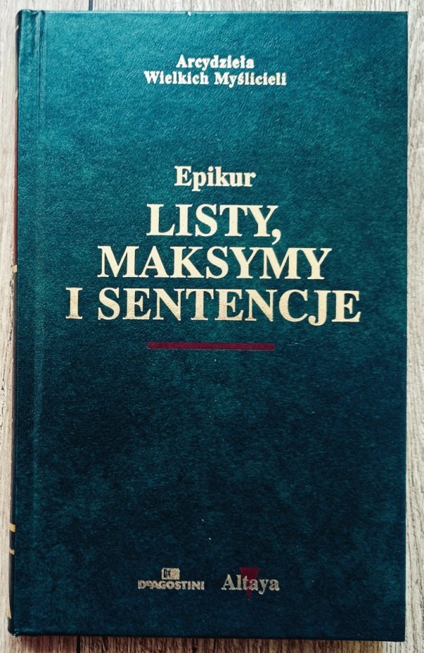 Epikur Listy, maksymy i sentencje