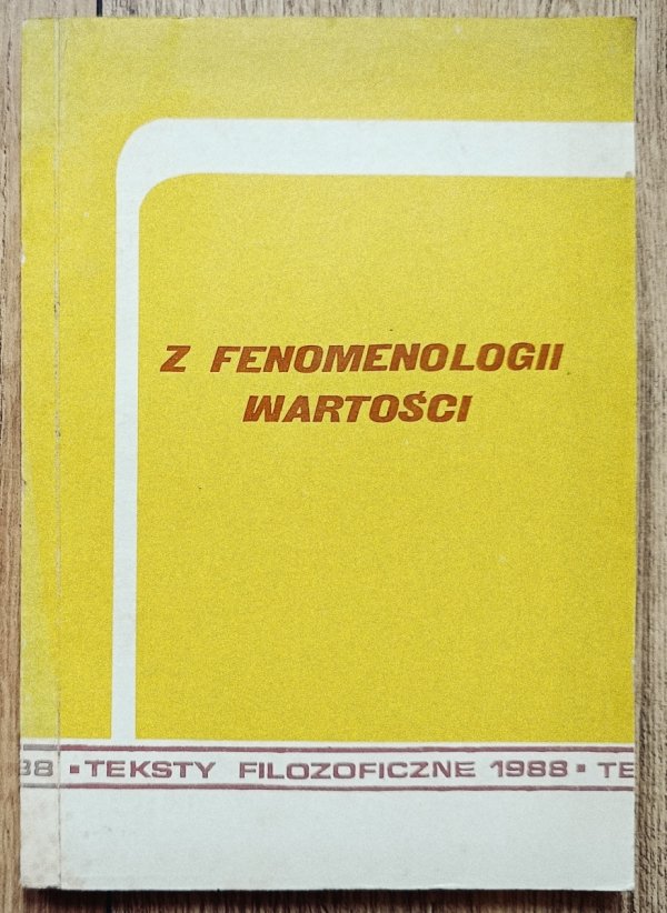 Z fenomenologii wartości