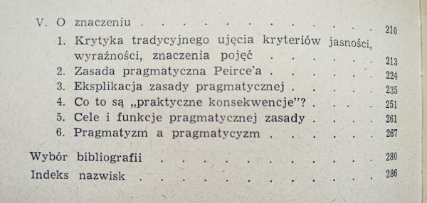 Marian Dobrosielski Filozoficzny pragmatyzm C.S. Peirce'a