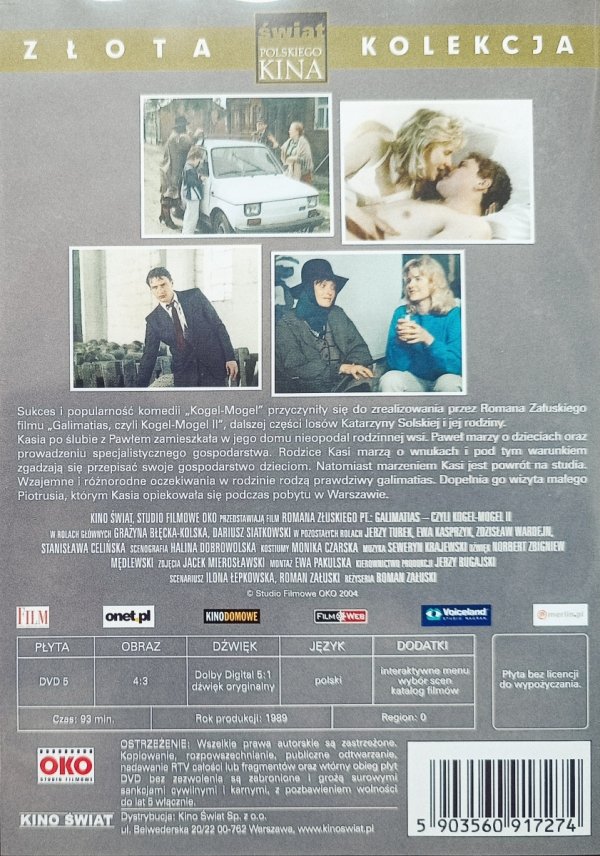 Galimatias, czyli kogel-mogel II DVD