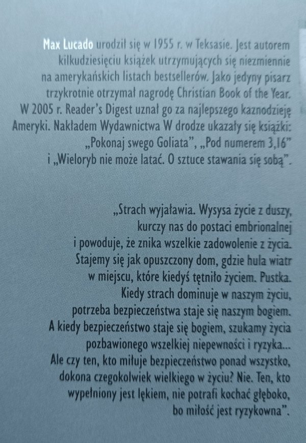 Max Lucado Potwór w szafie. Jak jutro bać się mniej niż dzisiaj