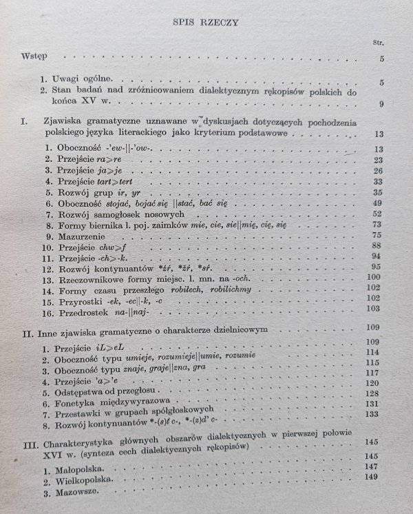 Maria Bargieł Cechy dialektyczne polskich zabytków rękopiśmiennych pierwszej połowy XVI wieku