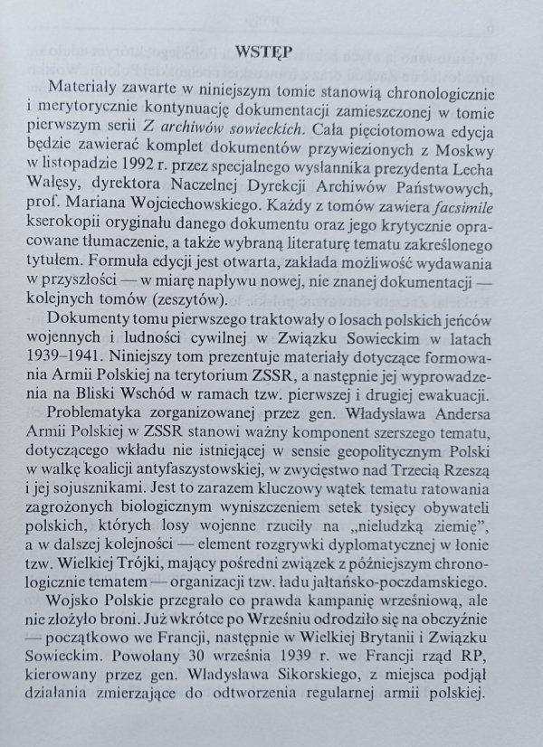 Armia Polska z ZSSR 1941-1942: z archiwów sowieckich