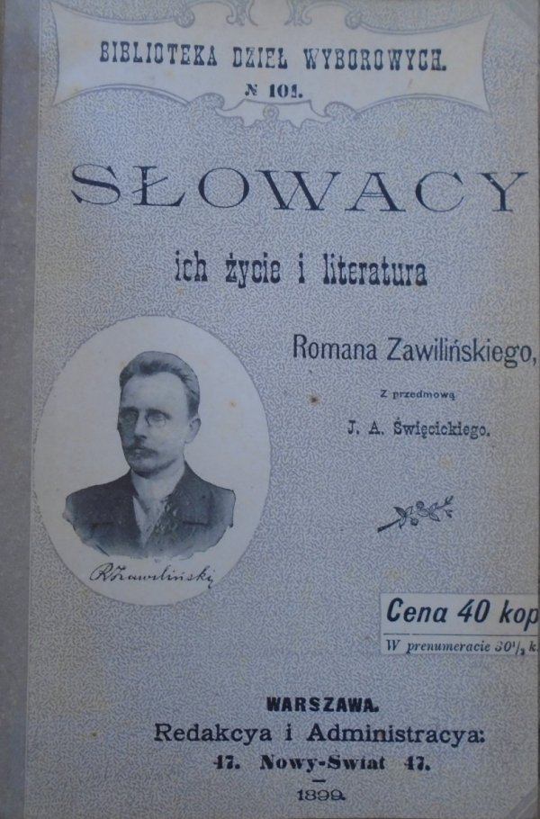 Roman Zawiliński • Słowacy ich życie i literatura [etnografia]