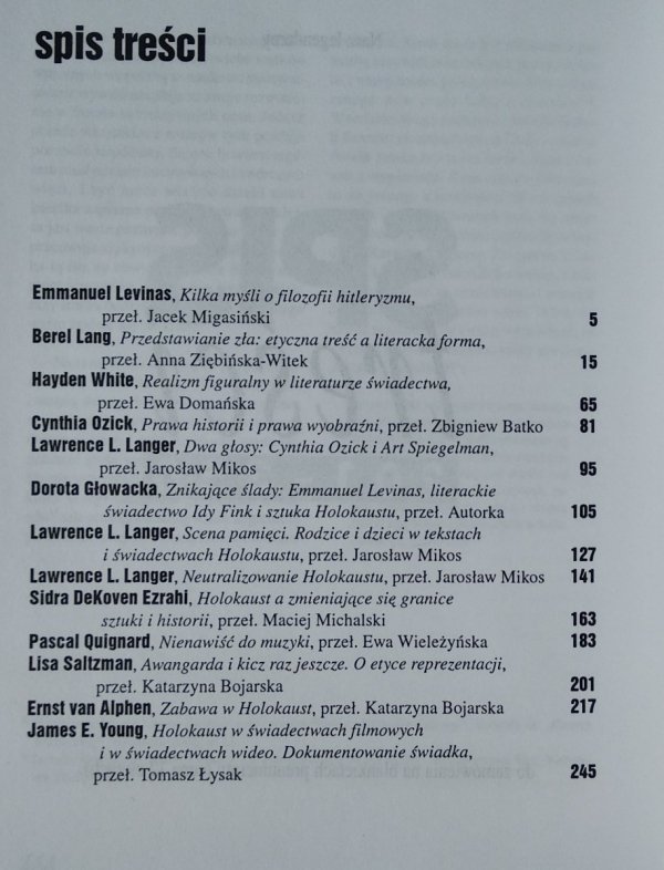 Literatura na świecie 1-2/2004 • Emmanuel Levinas, Pascal Quignard