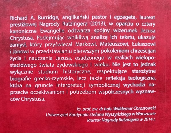 Richard A. Burridge Cztery ewangelie, jeden Jezus. Interpretacja symboliczna
