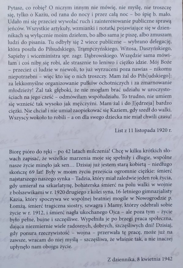 Zofia Moraczewska • Listy do siostry 1896-1933. Dziennik 1891-1895 (1950)
