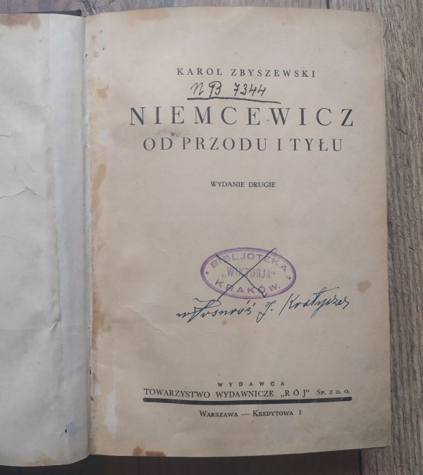 Karol Zbyszewski Niemcewicz od przodu i tyłu